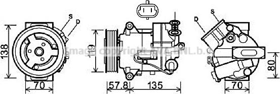 Prasco OLAK496 - Compressore, Climatizzatore autozon.pro