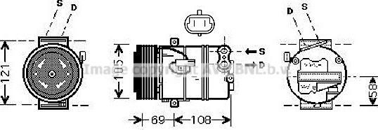 Prasco OLAK445 - Compressore, Climatizzatore autozon.pro