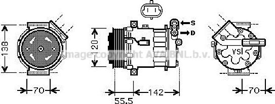 Prasco OLAK447 - Compressore, Climatizzatore autozon.pro