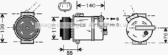 Prasco OLAK451 - Compressore, Climatizzatore autozon.pro