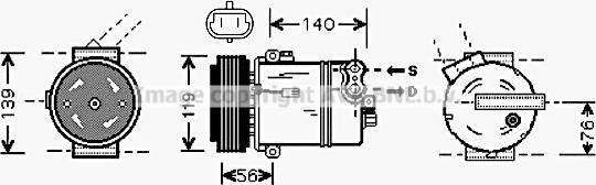 Prasco OLAK463 - Compressore, Climatizzatore autozon.pro