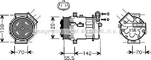 Prasco OLK586 - Compressore, Climatizzatore autozon.pro