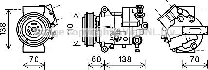 Prasco OLK616 - Compressore, Climatizzatore autozon.pro