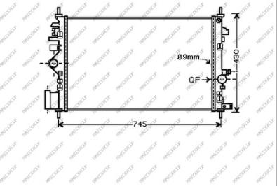 Prasco OP060R008 - Radiatore, Raffreddamento motore autozon.pro