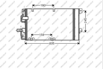 Prasco OP017C003 - Condensatore, Climatizzatore autozon.pro