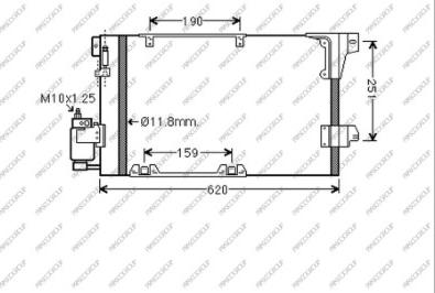 Prasco OP017C002 - Condensatore, Climatizzatore autozon.pro