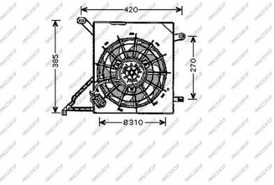 Prasco OP017F004 - Ventola, Raffreddamento motore autozon.pro