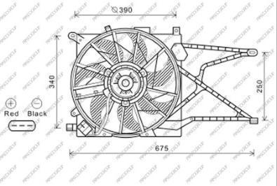 Prasco OP017F007 - Ventola, Raffreddamento motore autozon.pro