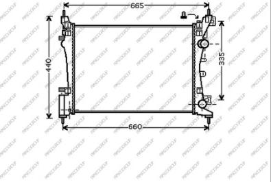 Prasco OP034R002 - Radiatore, Raffreddamento motore autozon.pro