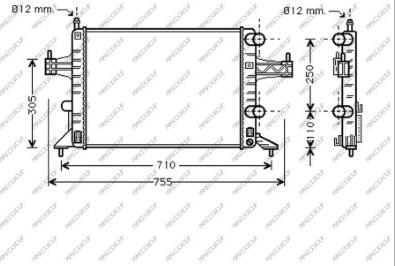 Prasco OP030R001 - Radiatore, Raffreddamento motore autozon.pro