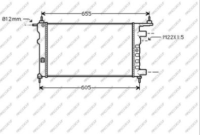 Prasco OP028R006 - Radiatore, Raffreddamento motore autozon.pro