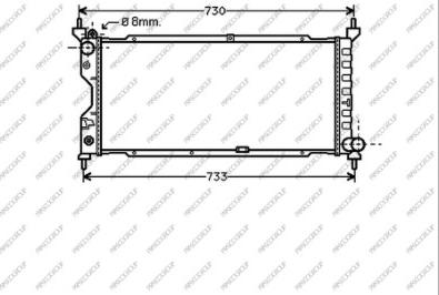 Prasco OP028R003 - Radiatore, Raffreddamento motore autozon.pro