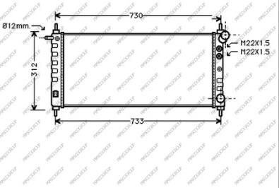 Prasco OP028R007 - Radiatore, Raffreddamento motore autozon.pro