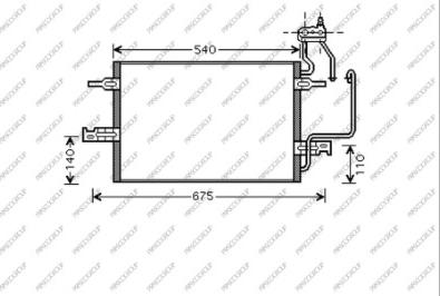 Prasco OP350C002 - Condensatore, Climatizzatore autozon.pro