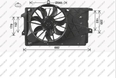 Prasco OP350F001 - Ventola, Raffreddamento motore autozon.pro