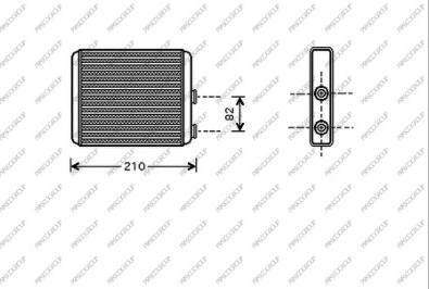 Prasco OP350H001 - Scambiatore calore, Riscaldamento abitacolo autozon.pro