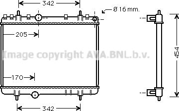 Prasco PE2265 - Radiatore, Raffreddamento motore autozon.pro