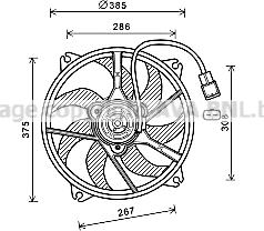 Prasco PE7556 - Ventola, Raffreddamento motore autozon.pro