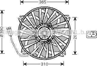 Prasco PE7535 - Ventola, Raffreddamento motore autozon.pro