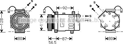 Prasco PEK036 - Compressore, Climatizzatore autozon.pro