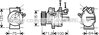 Prasco PEK317 - Compressore, Climatizzatore autozon.pro