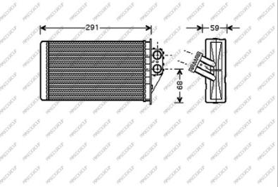 Prasco PG420H003 - Scambiatore calore, Riscaldamento abitacolo autozon.pro