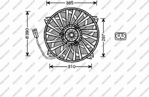 Prasco PG059F002 - Ventola, Raffreddamento motore autozon.pro