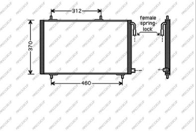 Prasco PG009C002 - Condensatore, Climatizzatore autozon.pro