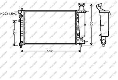 Prasco PG007R002 - Radiatore, Raffreddamento motore autozon.pro