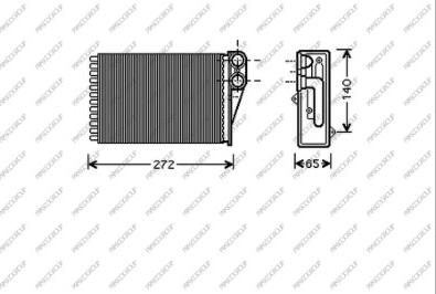 Prasco PG320H001 - Scambiatore calore, Riscaldamento abitacolo autozon.pro