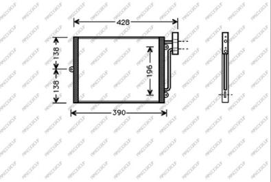 Prasco PR620C001 - Condensatore, Climatizzatore autozon.pro