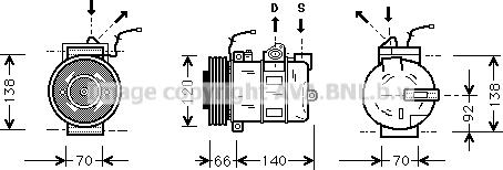 Prasco PRK040 - Compressore, Climatizzatore autozon.pro