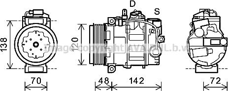 Prasco PRK064 - Compressore, Climatizzatore autozon.pro