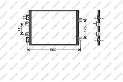 Prasco RN916C003 - Condensatore, Climatizzatore autozon.pro