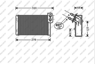 Prasco RN916H001 - Scambiatore calore, Riscaldamento abitacolo autozon.pro