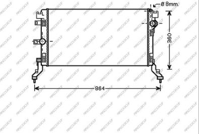 Prasco RN086R002 - Radiatore, Raffreddamento motore autozon.pro