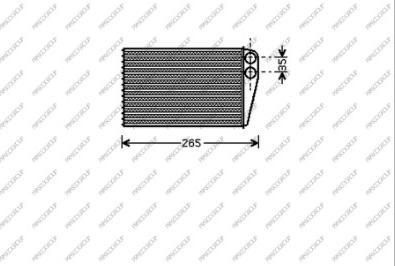 Prasco RN032H001 - Scambiatore calore, Riscaldamento abitacolo autozon.pro