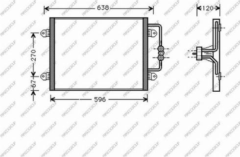 Prasco RN026C001 - Condensatore, Climatizzatore autozon.pro