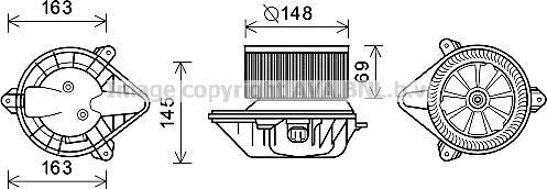 Prasco RT8587 - Elettromotore, Ventilatore abitacolo autozon.pro