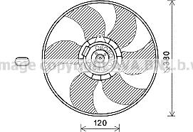 Prasco RT7604 - Ventola, Raffreddamento motore autozon.pro