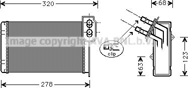 Prasco RTA6099 - Scambiatore calore, Riscaldamento abitacolo autozon.pro