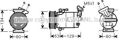 Prasco RTAK384 - Compressore, Climatizzatore autozon.pro