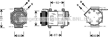 Prasco RTK046 - Compressore, Climatizzatore autozon.pro