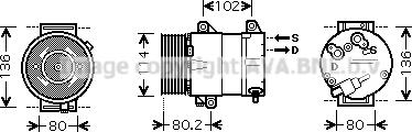 Prasco RTK381 - Compressore, Climatizzatore autozon.pro