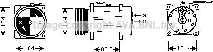 Prasco RTK244 - Compressore, Climatizzatore autozon.pro