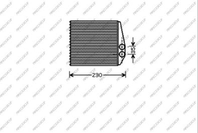 Prasco SA015H001 - Scambiatore calore, Riscaldamento abitacolo autozon.pro