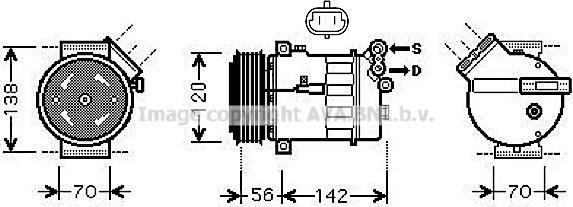 Prasco SBK067 - Compressore, Climatizzatore autozon.pro