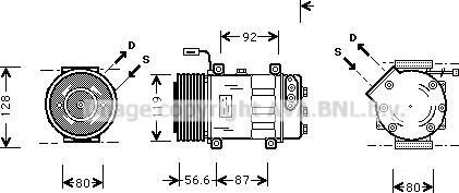 Prasco SCAK016 - Compressore, Climatizzatore autozon.pro