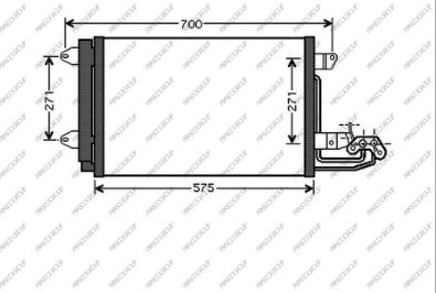 Prasco SK024C002 - Condensatore, Climatizzatore autozon.pro