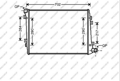 Prasco SK024R007 - Radiatore, Raffreddamento motore autozon.pro